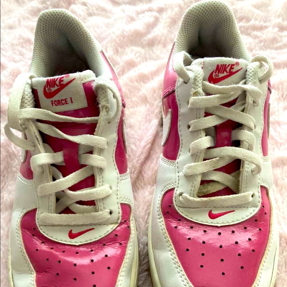 Pink Nike air force ones